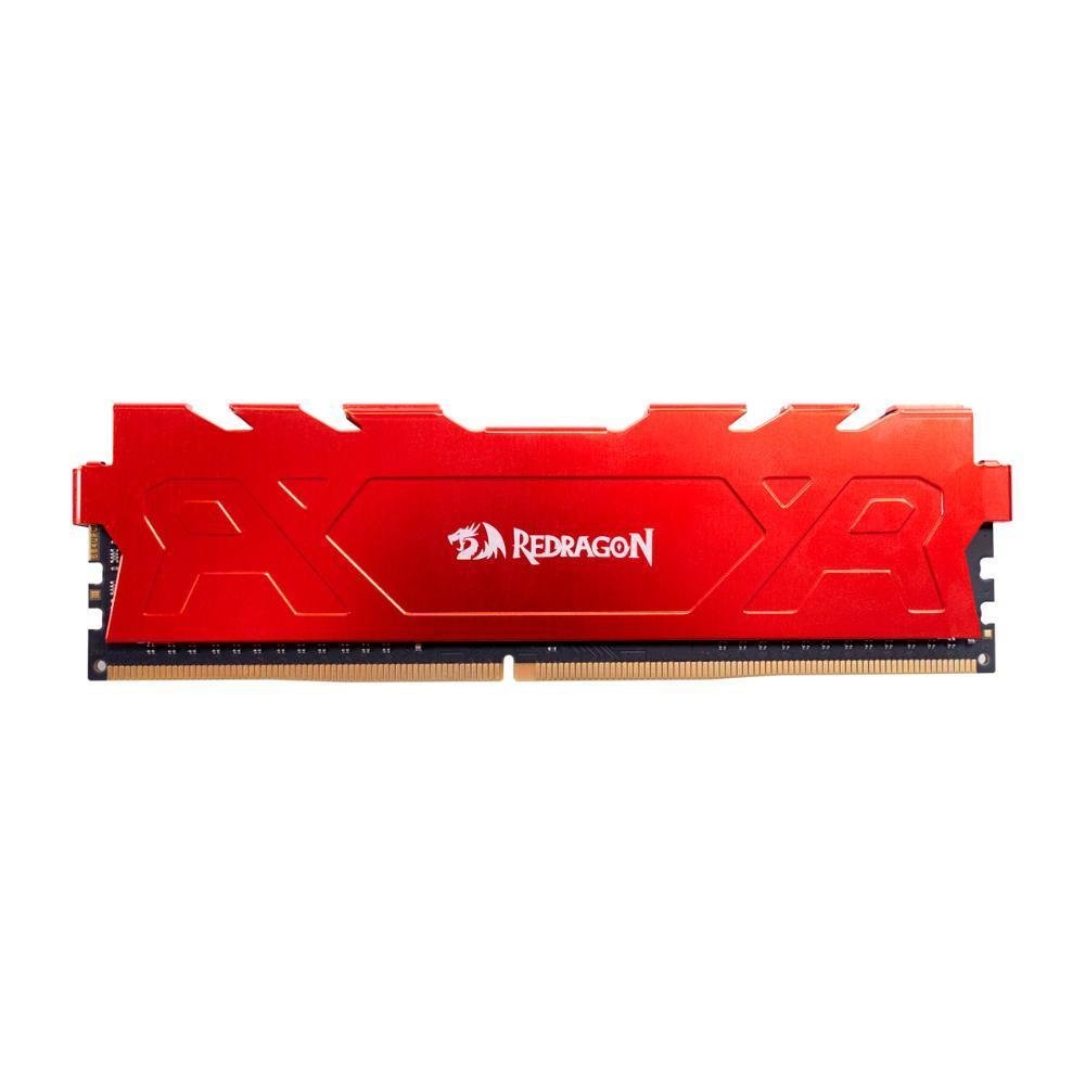 Memória DDR4 Redragon Rage, 16GB, 3200MHz, CL16, Vermelha 