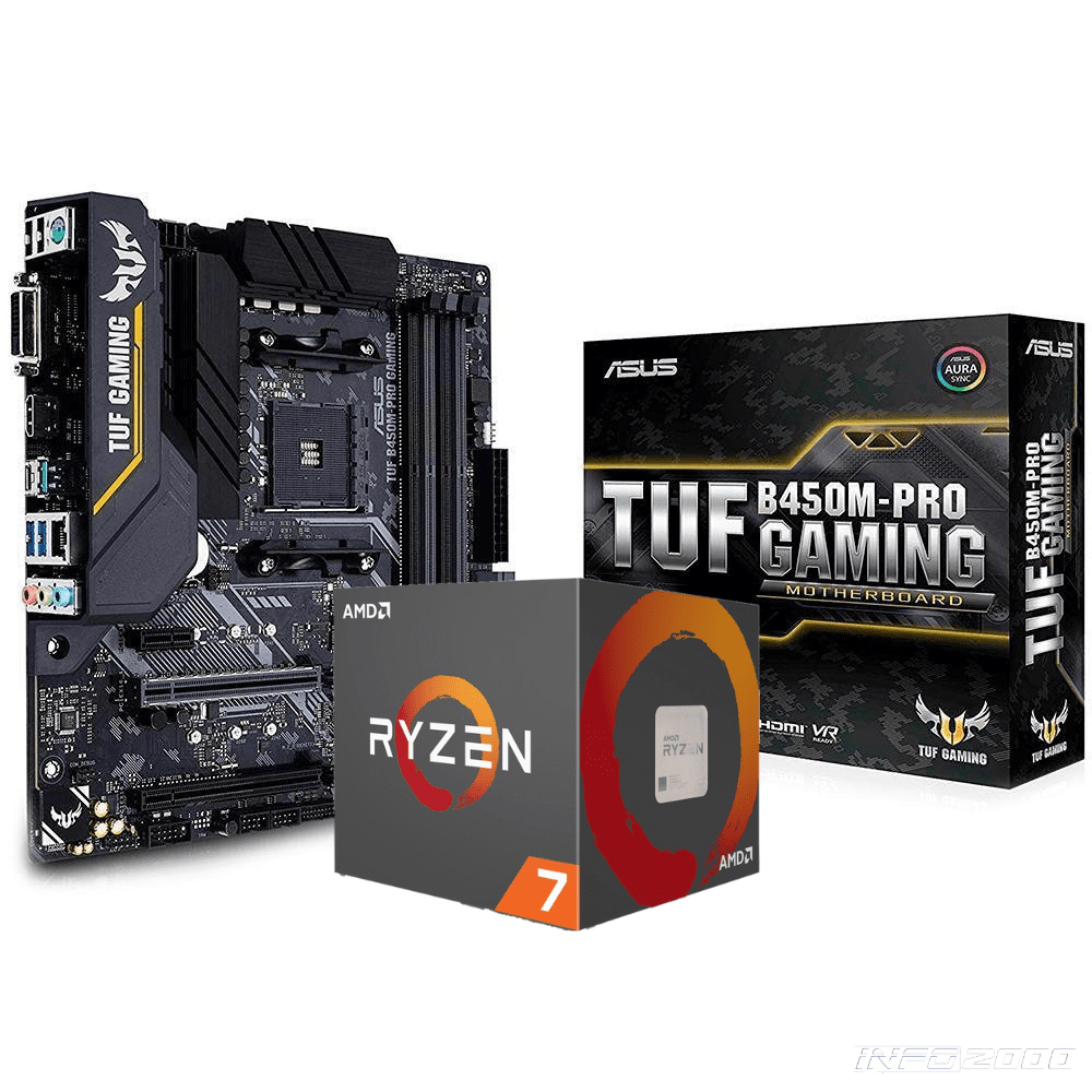 ブランド品 AMD Ryzen 3700X マザーボード（ASUS B450M-A）付