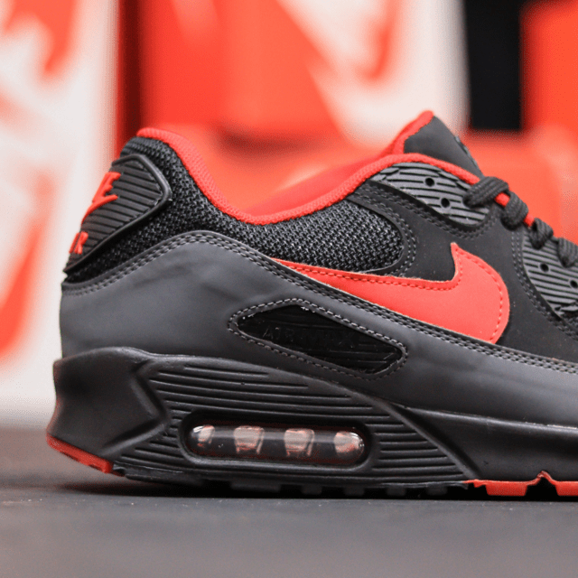 Air max 90 preto com deals vermelho