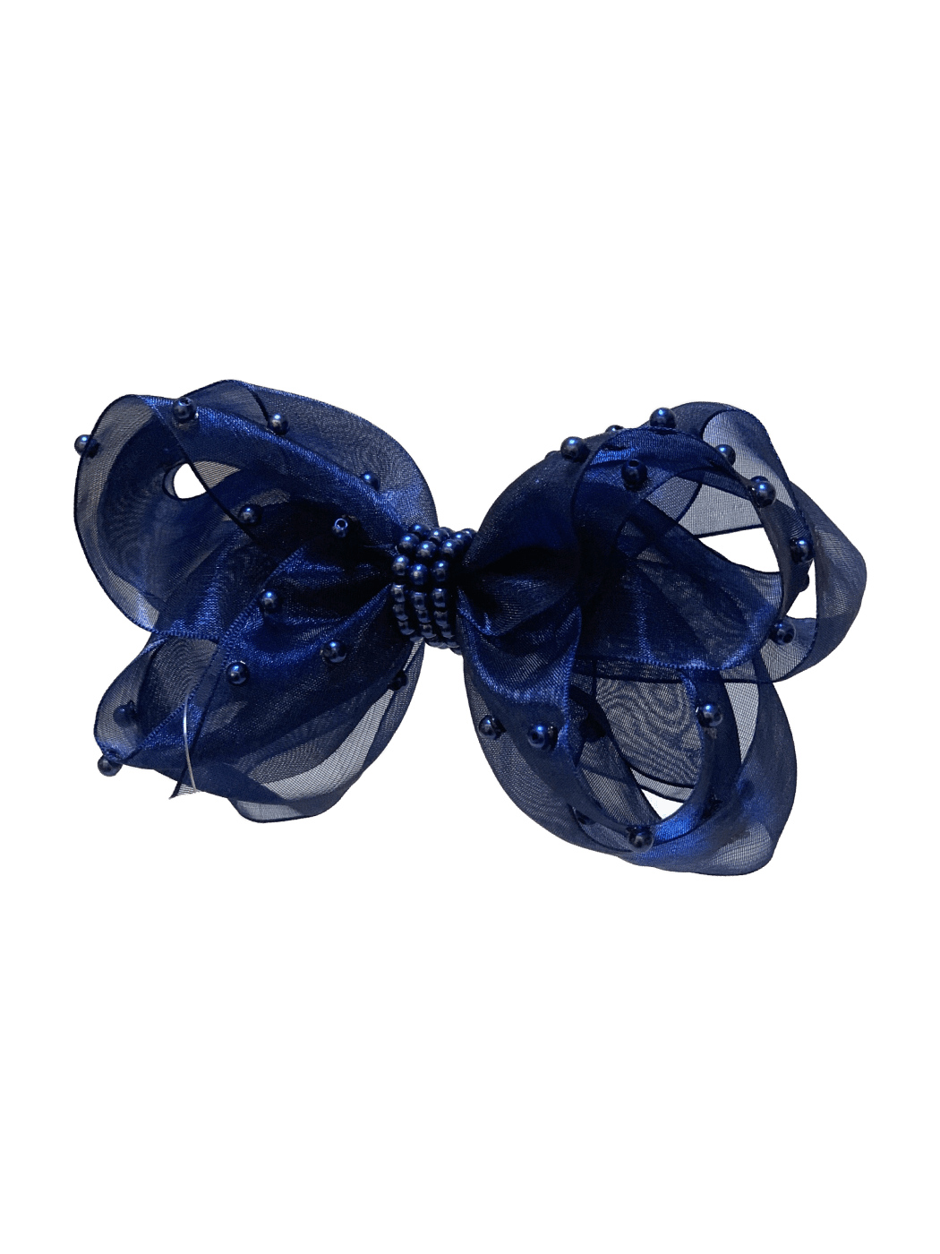 Laco Organza Com Perolas Azul Marinho Tam G Srta Lolli