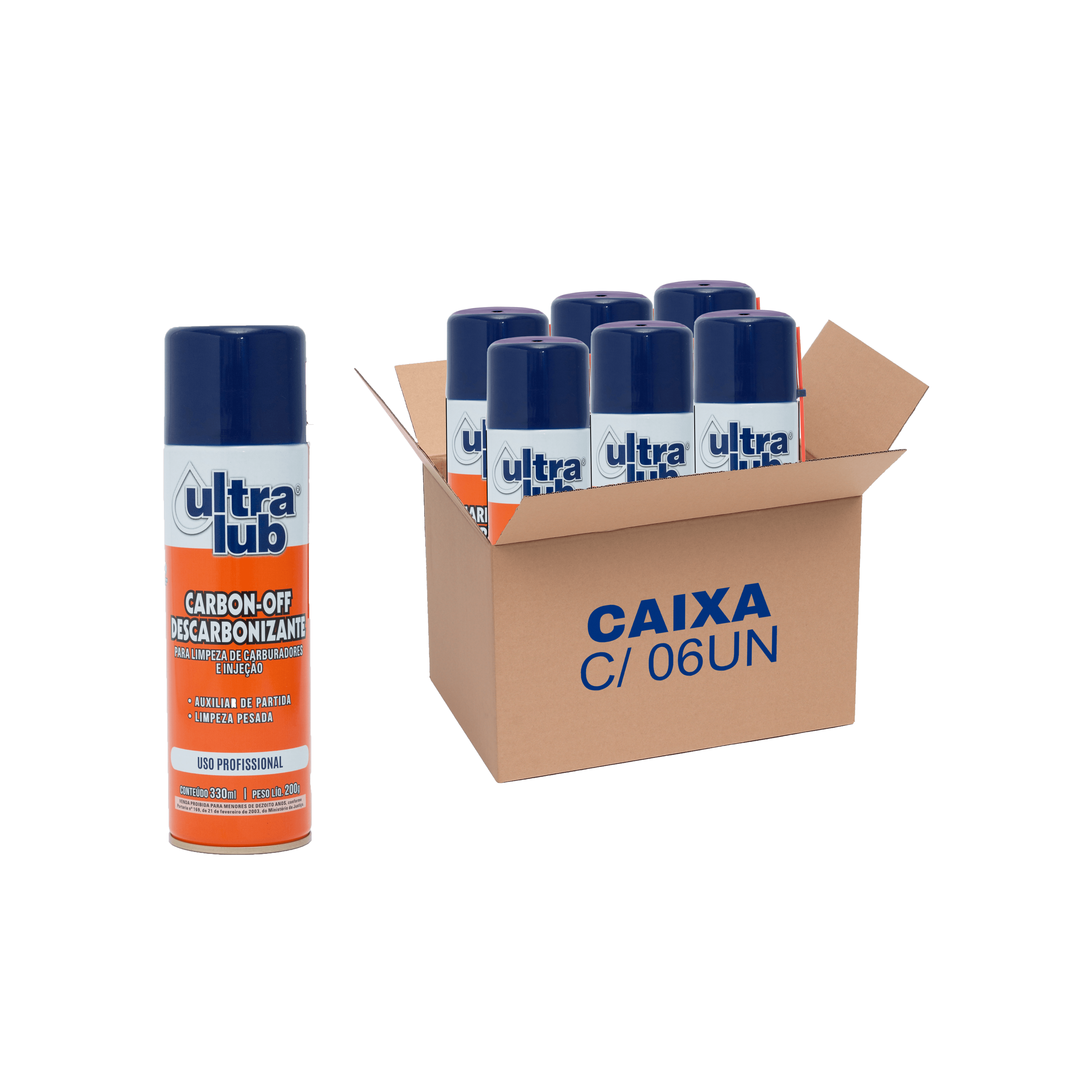 06UN - CARBON - OFF DESCARBONIZANTE SPRAY 330ml/200g | Ultralub Química