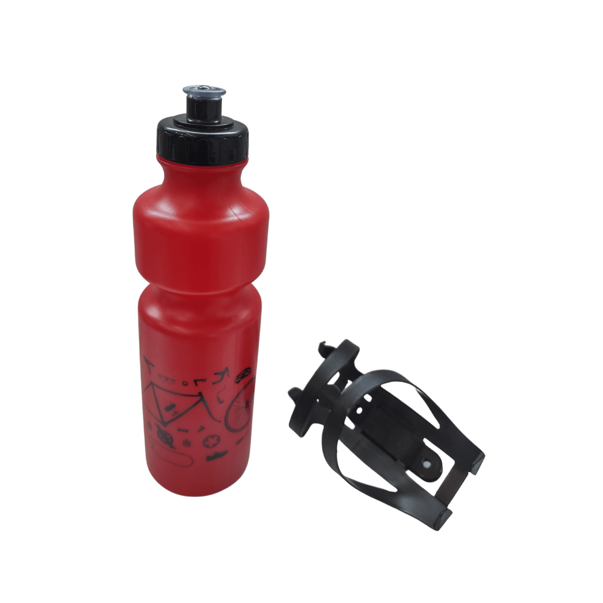 Garrafa Térmica de Ciclismo Skin 500ml - Preto/Verde