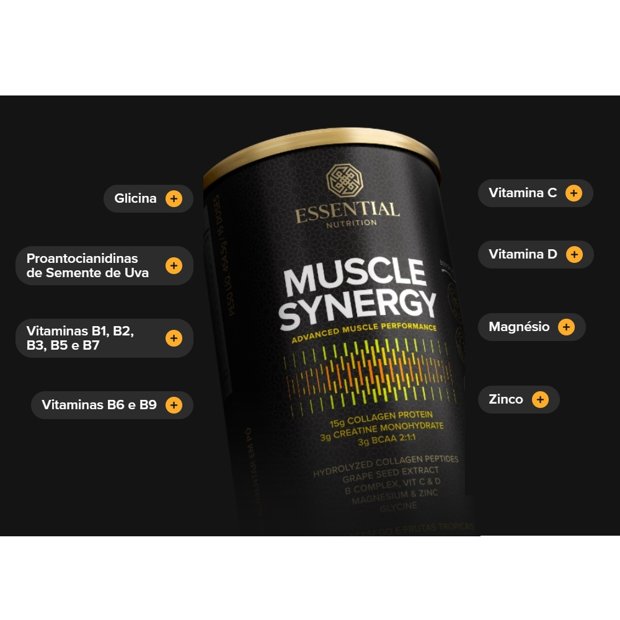 Muscle Synergy Pêssego e Frutas Tropicais 454,5g (15 doses