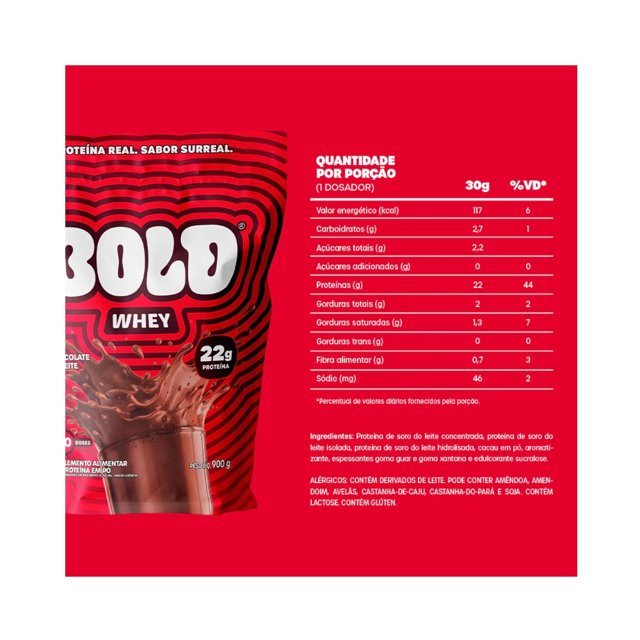 Whey 3W Chocolate 900g Bold | Jow Suplementos