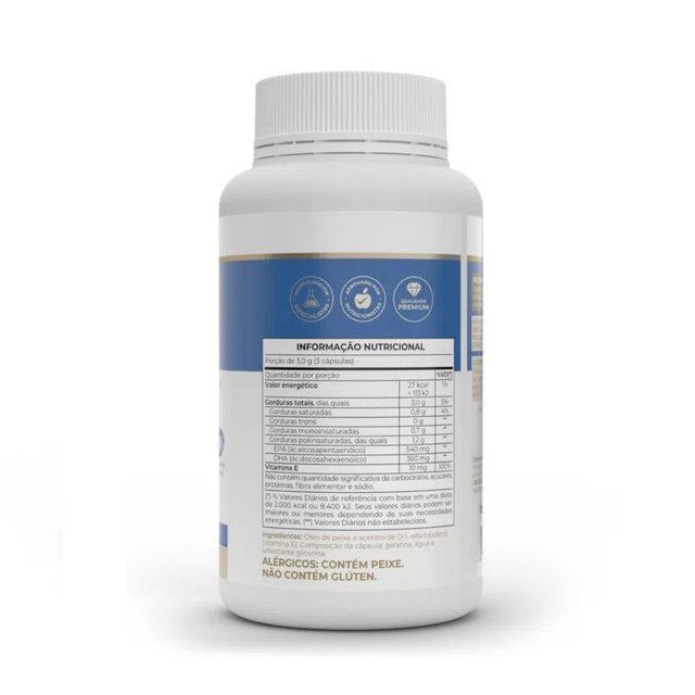 Omega 3 EPA DHA 120 Cápsulas Vitafor Jow Suplementos
