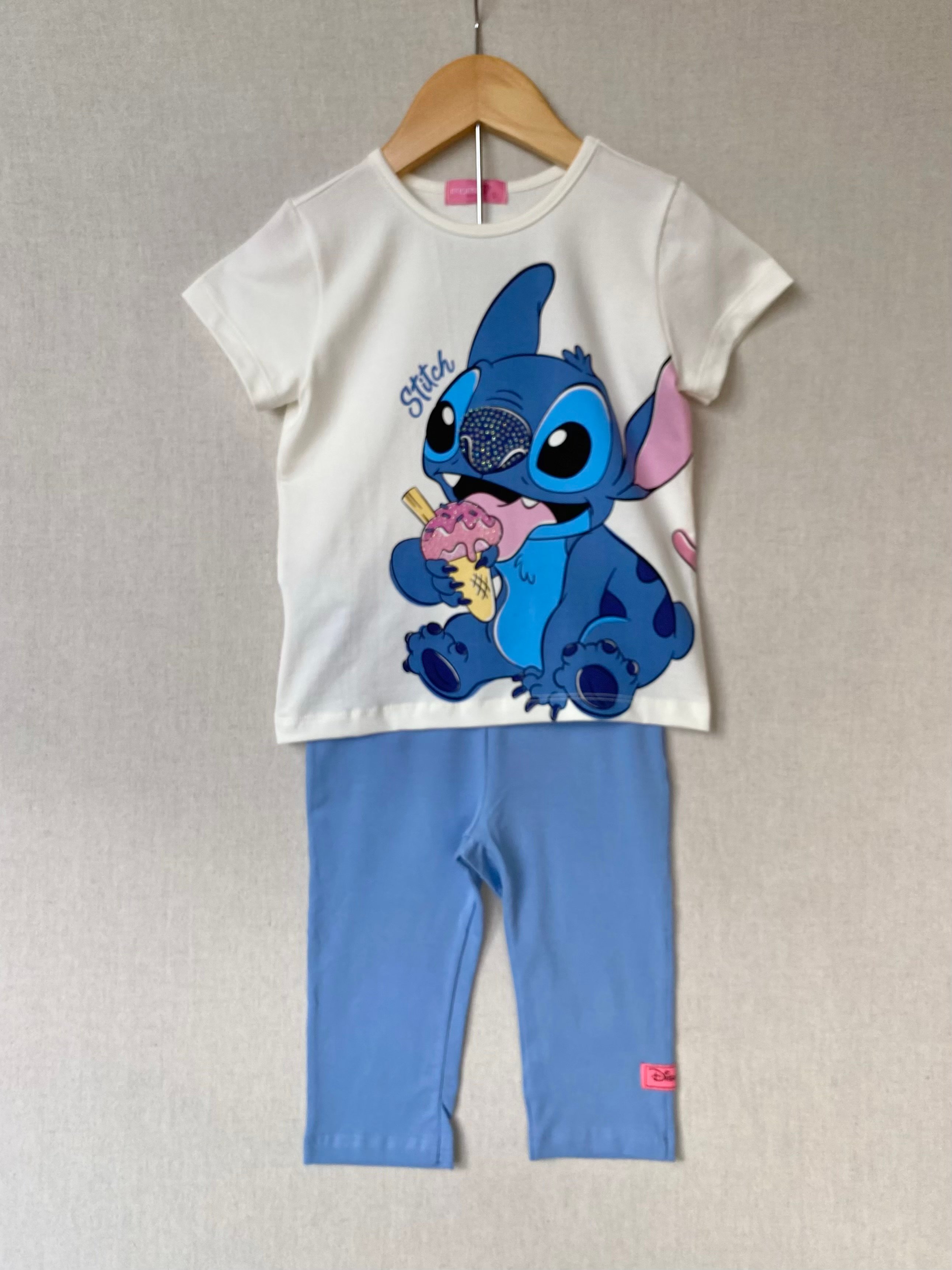 Conjunto Blusa e Legging Stitch Momi - J6848 | Meni Mania
