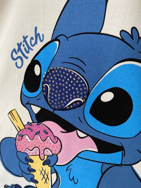 Conjunto Blusa e Legging Stitch Momi - J6848 | Meni Mania