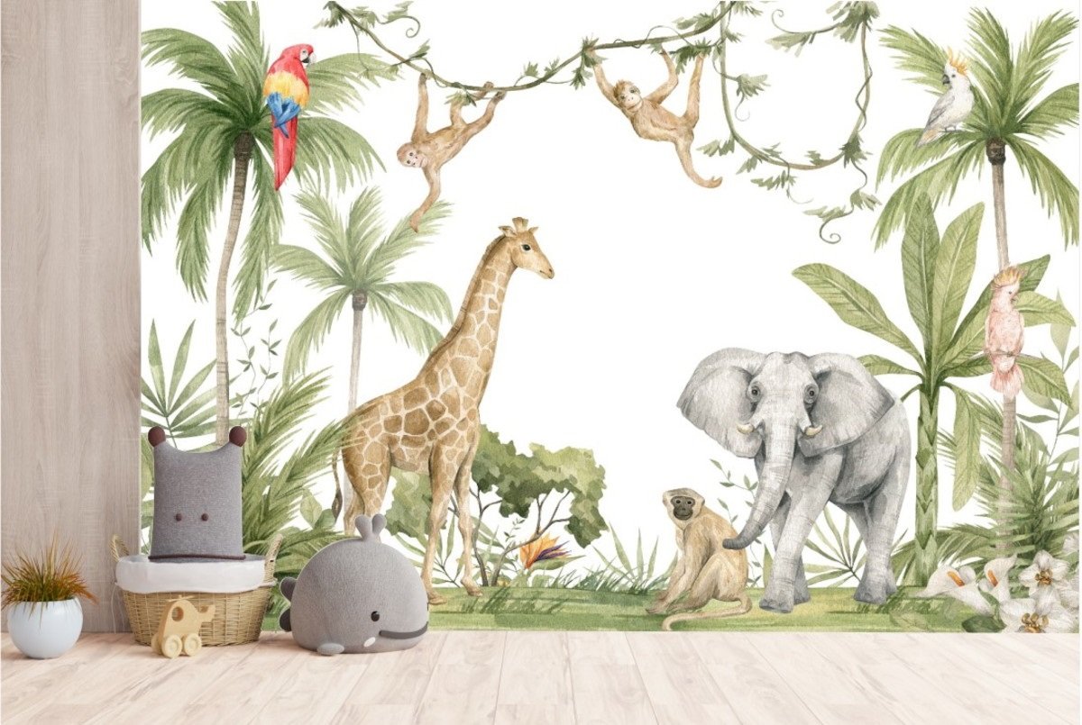 papel-de-parede-colecao-safari-aquarela-girafa-papel-de-parede-para-quarto