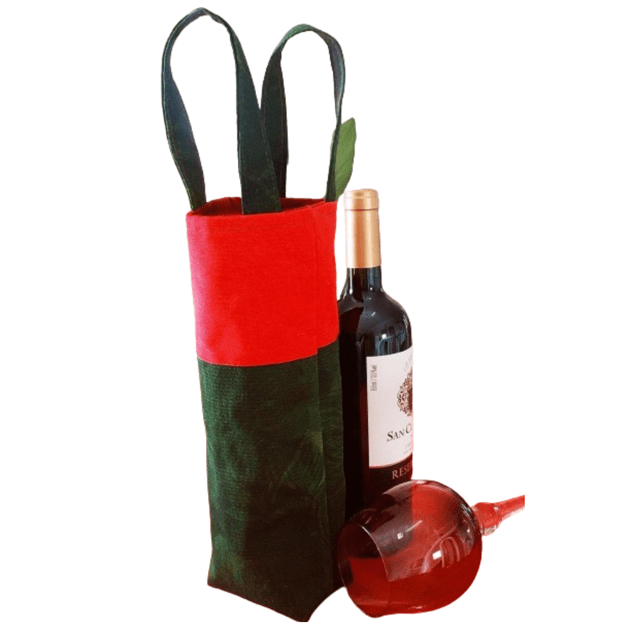 Porta garrafas de vinho duplo