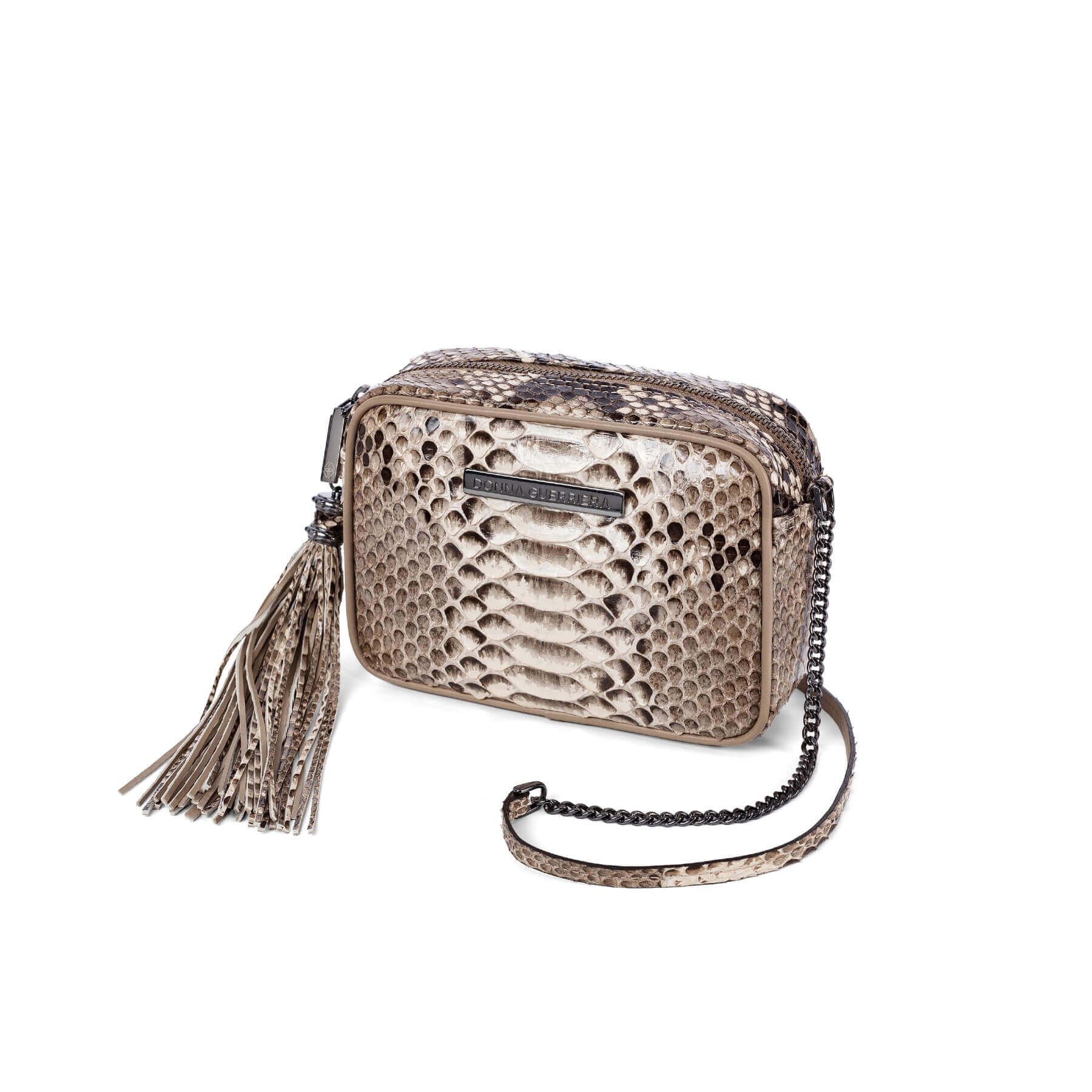 real snakeskin bolsa