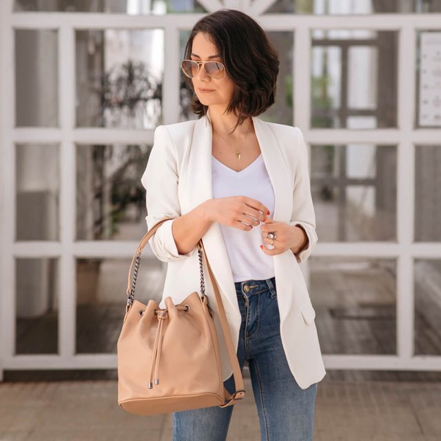 nude bucket bolsa