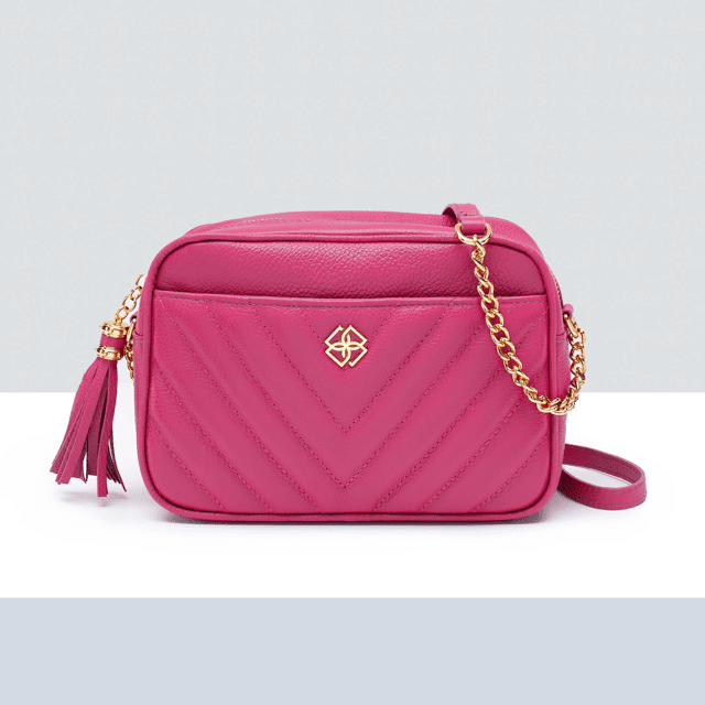 quilted pink bolsa