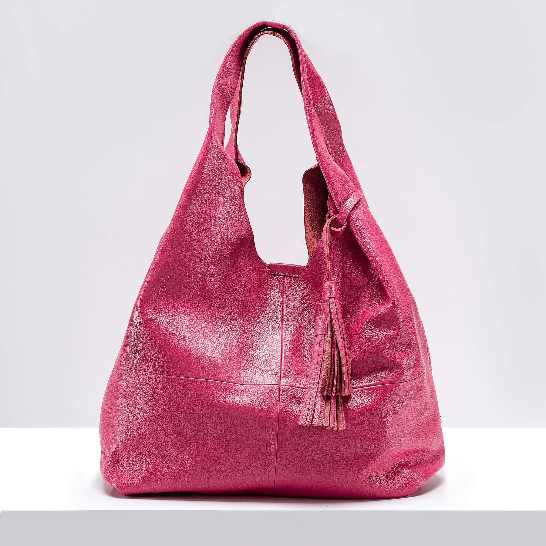 Bolsa saco em couro mole Clearance