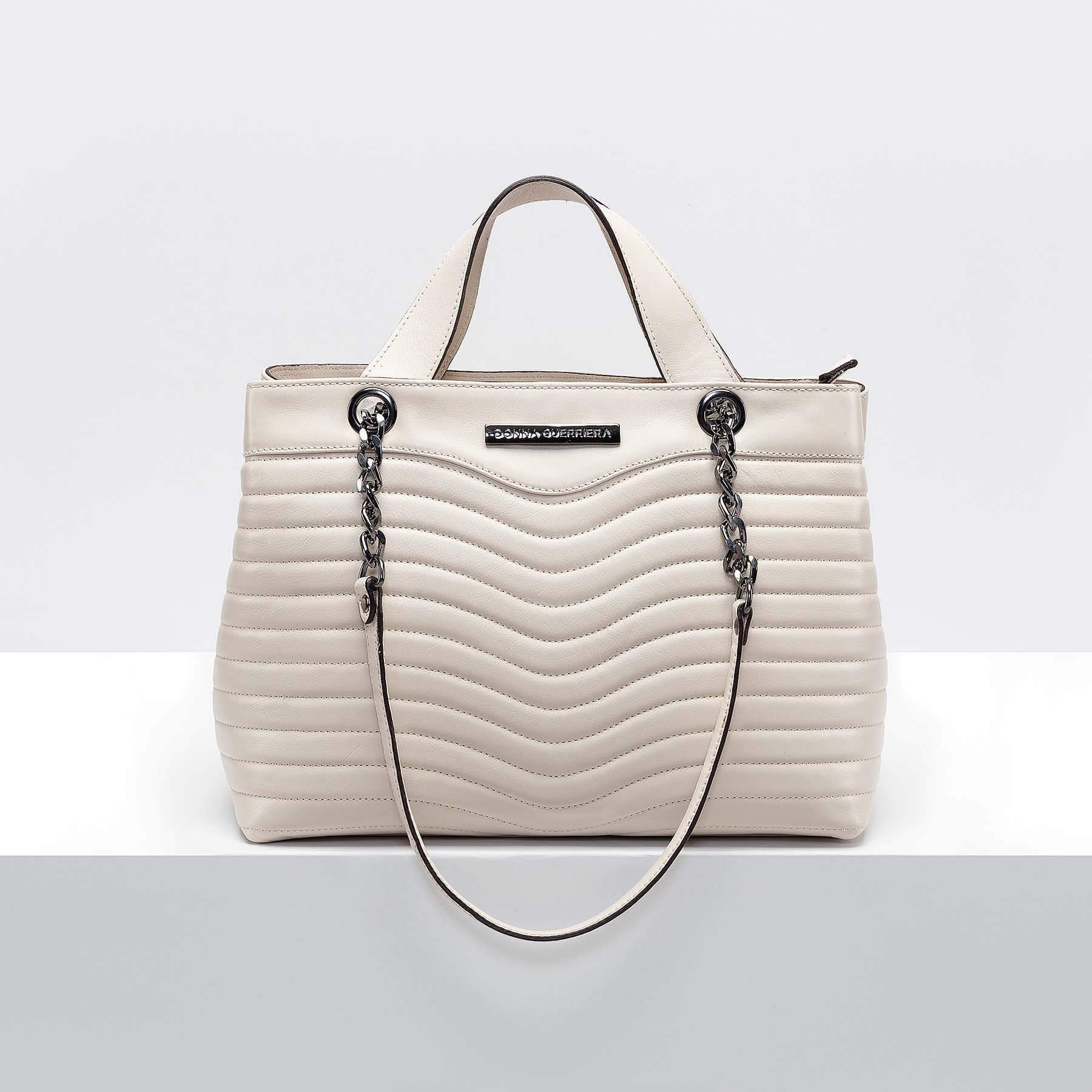 big white tote bolsa