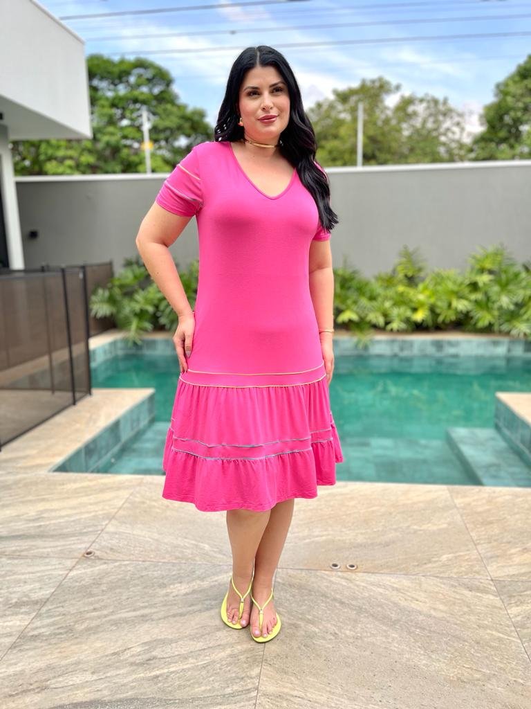 Vestido soltinho plus 2024 size