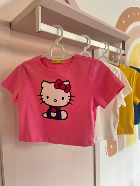 Semi Cropped Hello Kitty Rosa | AIMER
