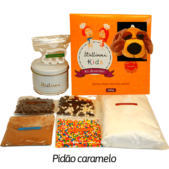 KIT Diversão - faça biscoitos em casa - COM BRINQUEDO COLECIONÁVEL - Coleção CACHORROS