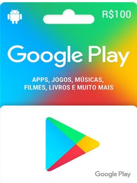 Google Play 100 Reais - Cartão Presente