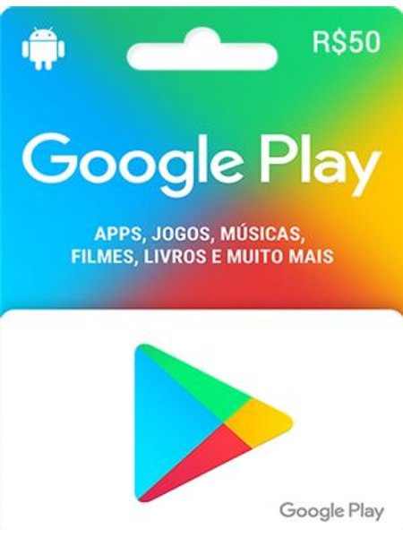 Google Play 50 Reais - Cartão Presente