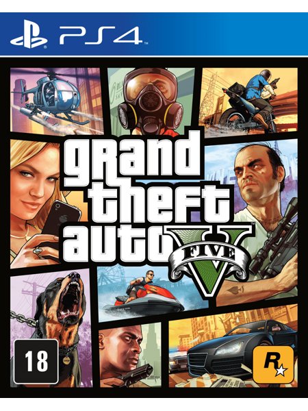 Jogo GTA 5, Grand Theft Auto V, PS4 - Limmax