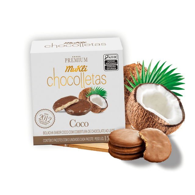 Chocolletas de Coco Coberta com Chocolate
