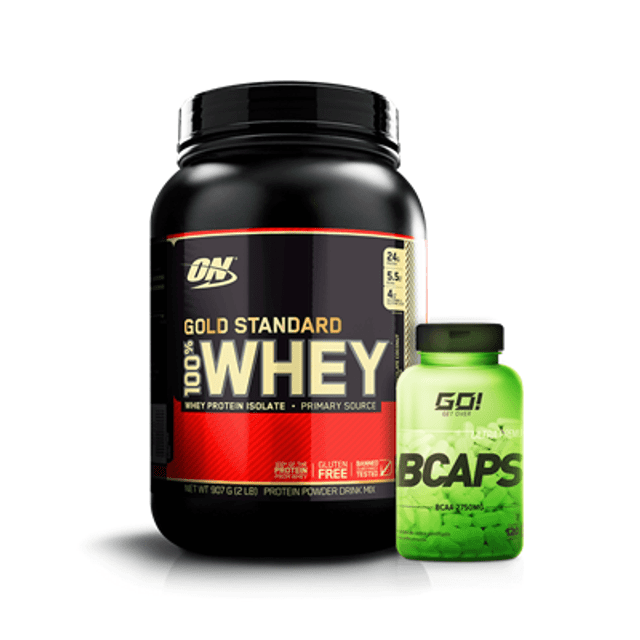 Combo Whey Gold 100% + Bcaps - Multimarcas