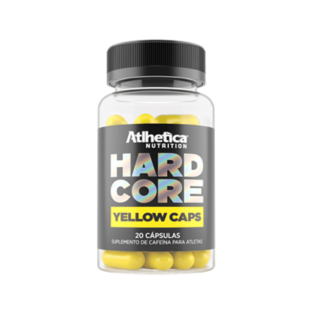 Hardcore Yellow Caps Atlhetica - 20 Cápsulas