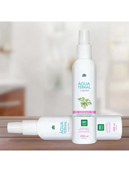 Kit 3 Água Termal WNF: Lavanda, Gerânio e Alecrim 60ml - Para Hidratação do  corpo, face e cabelos