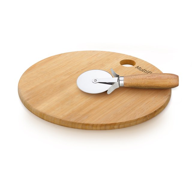 Tábua de Pizza em Bambu com Cortador | Casa de Beta