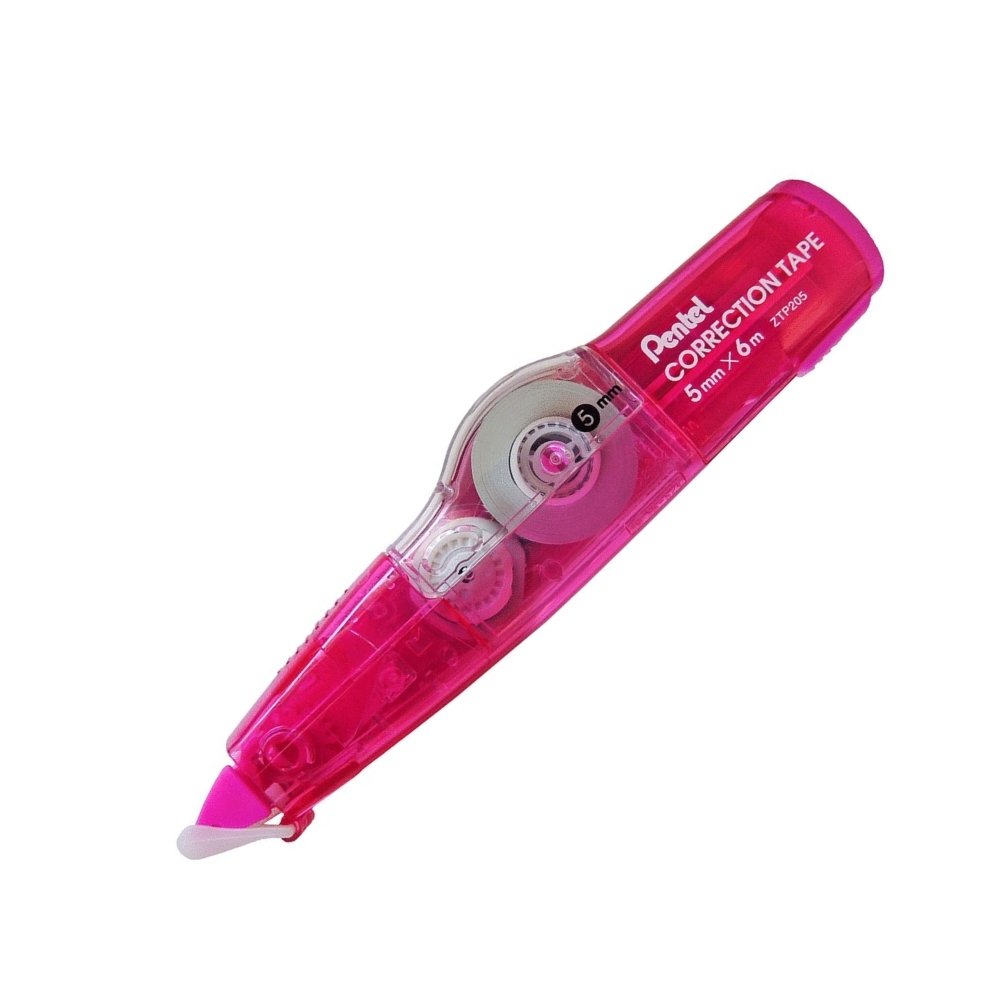 FITA CORRETIVA ROSA (6M x 5mm) + 1 REFIL PENTEL | Papelaria da Sa