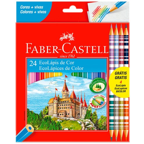 Lápis de Cor Super Soft 12 TONS DE PELE - FABER CASTELL