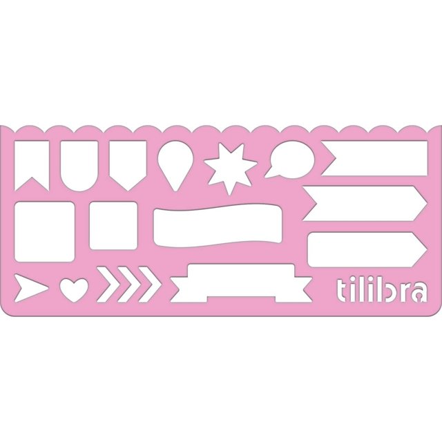 Regua Stencil Fun com 4 Unidades - Tilibra