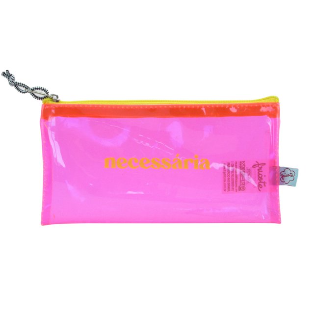 Neon Pink Pencil Pouch