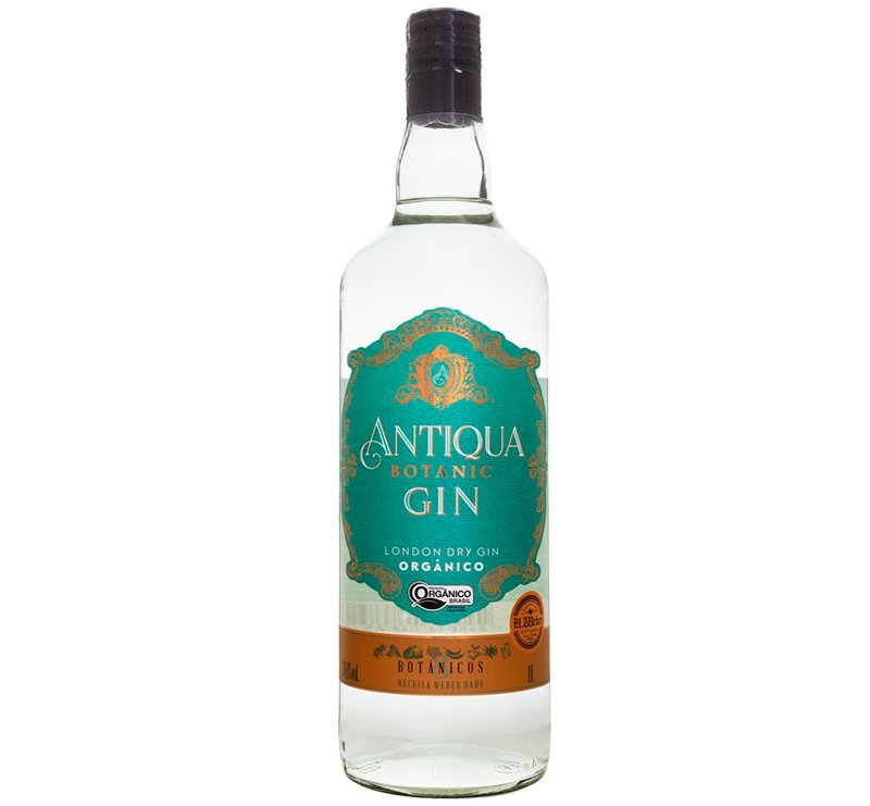 Gin Antiqua Botanic London Dry Orgânico  -  1 L