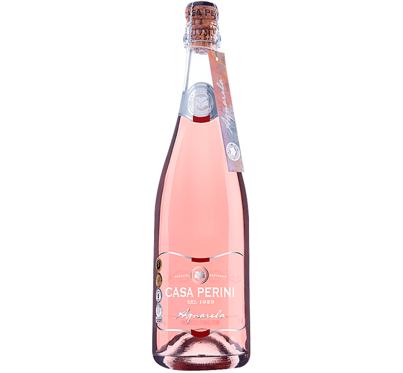 Espumante Casa Perini Aquarela Rosé Moscatel - 750 ml | Armazém Nacional