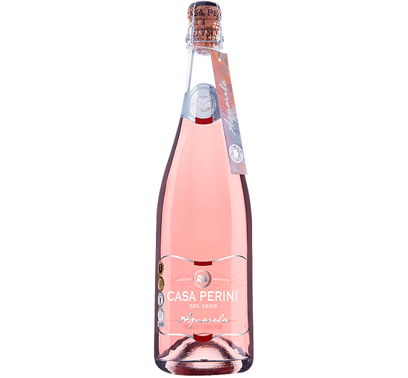 Espumante Casa Perini Aquarela Rosé Moscatel - 750 ml | Armazém Nacional