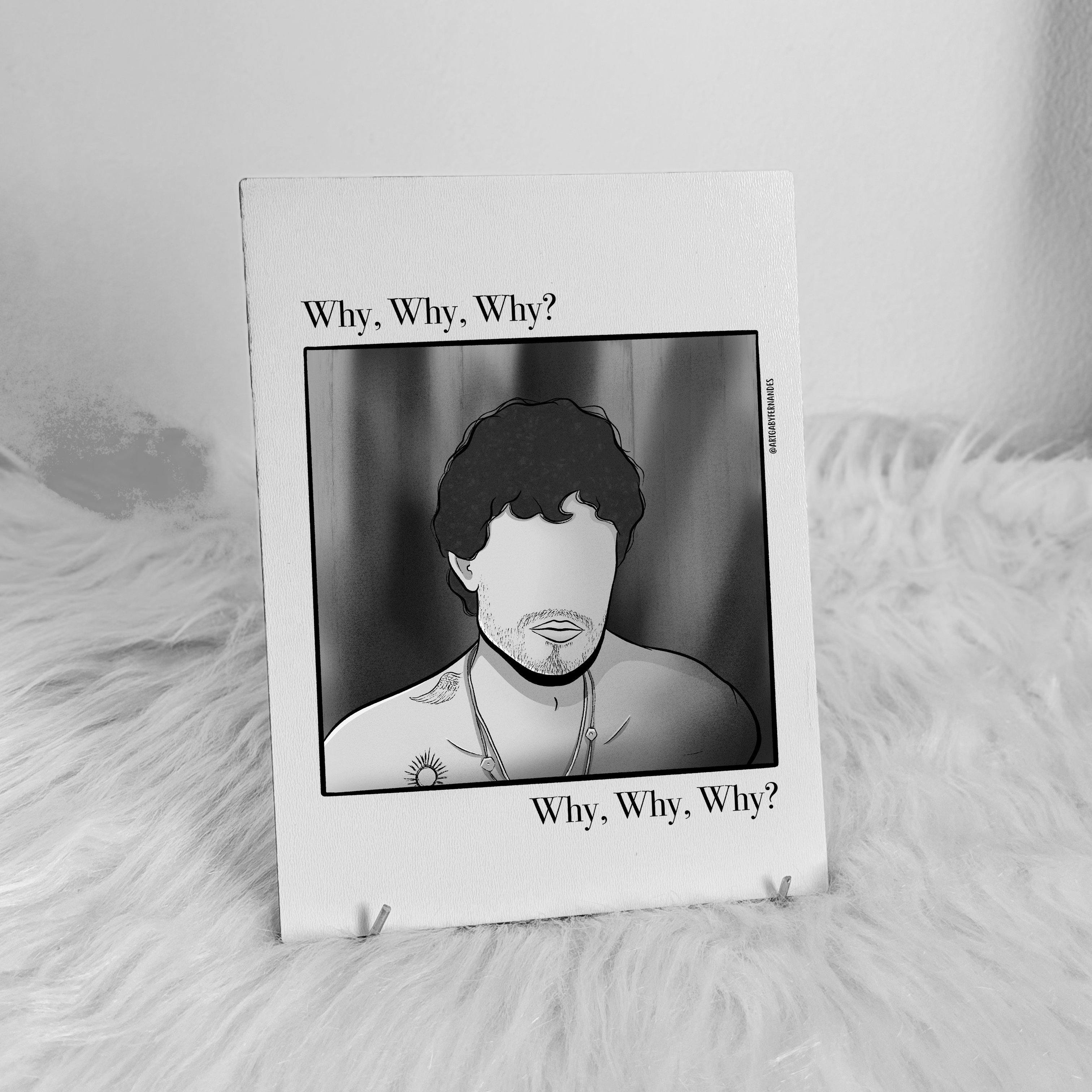 Quadro Shawn Mendes - Why, Why, Why? | Art Gaby Fernandes