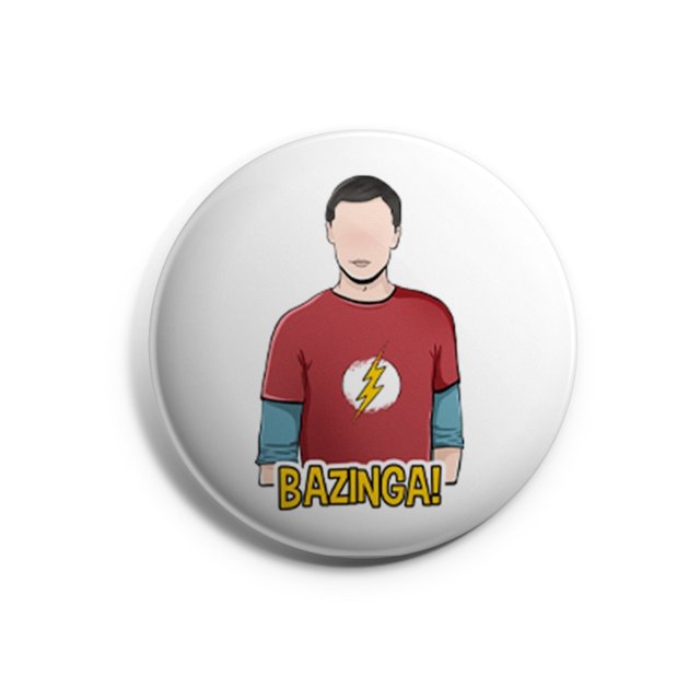 Botton The Big Bang Theory - Sheldon | Art Gaby Fernandes