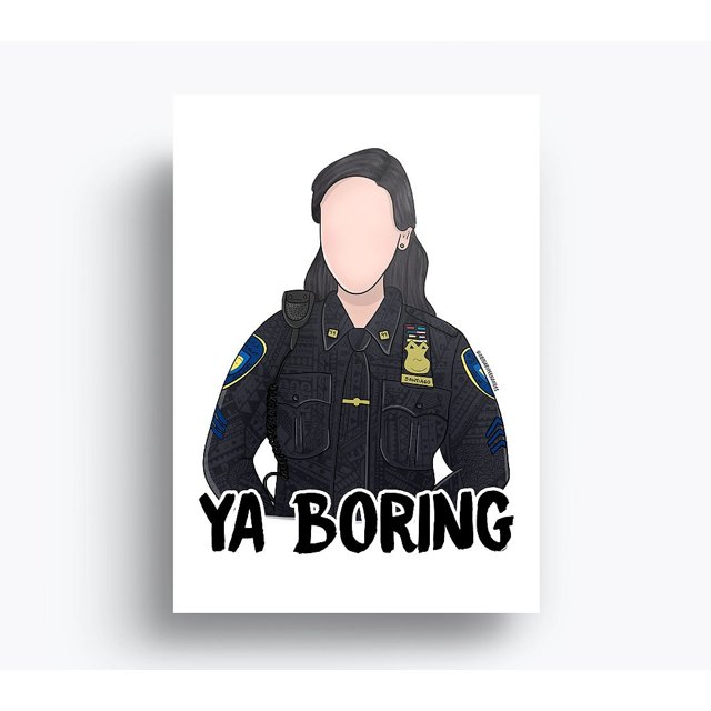 Quadro Amy Santiago Brooklyn 99 Art Gaby Fernandes