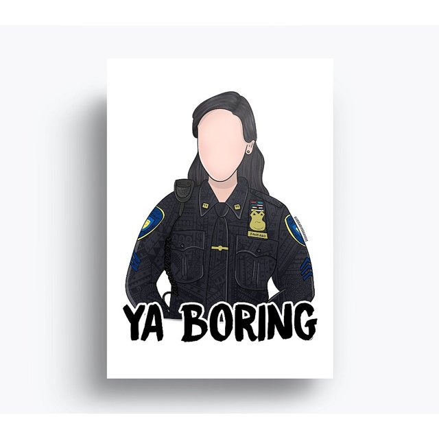 Quadro Amy Santiago Brooklyn 99 Art Gaby Fernandes