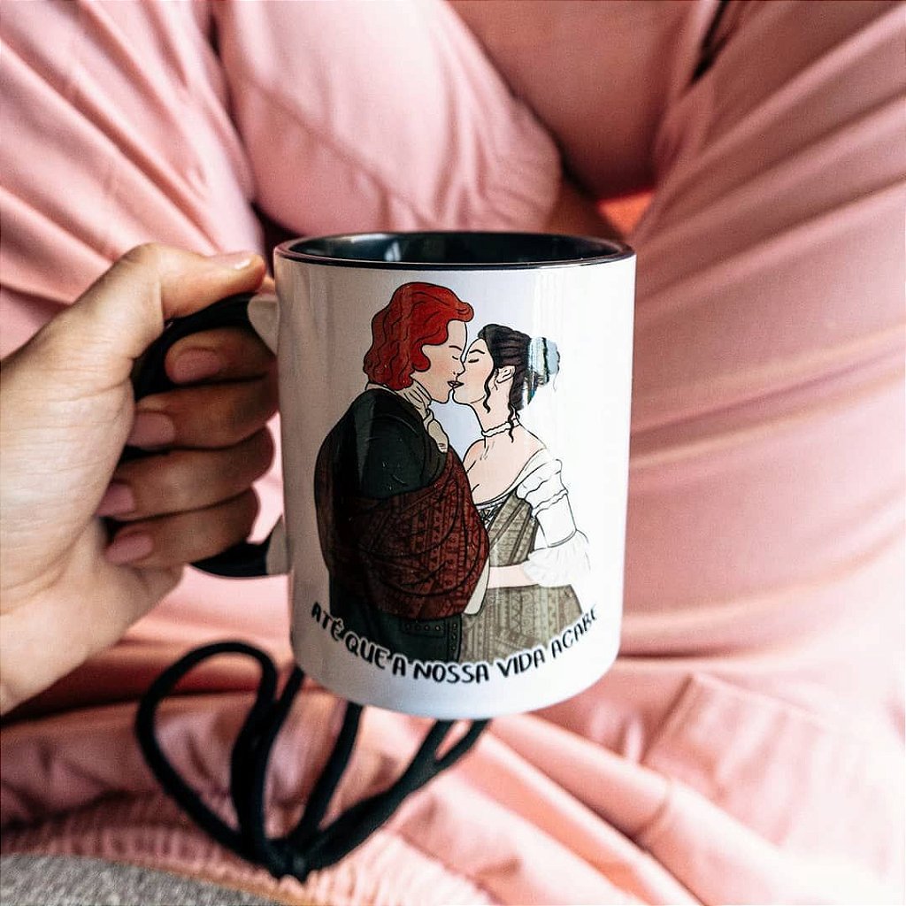 Caneca Casamento Jamie e Claire | Outlander | Art Gaby Fernandes