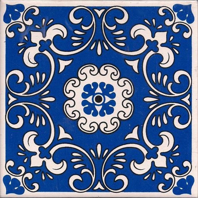 Azulejo Português - RE03D - Azul