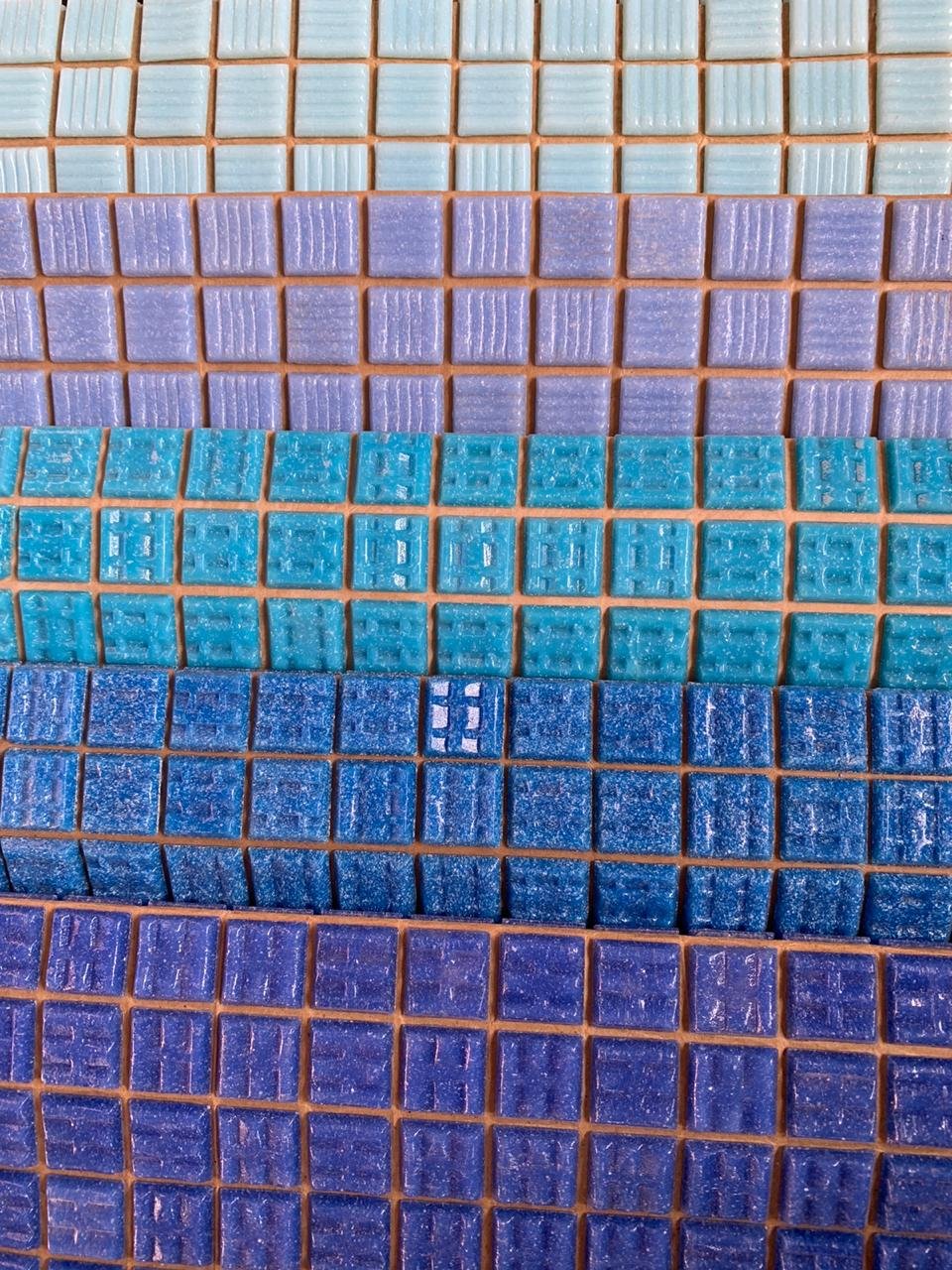 Pastilhas para Mosaico - Mix de Azuis Pigmentadas - 225 un | Loja de ...
