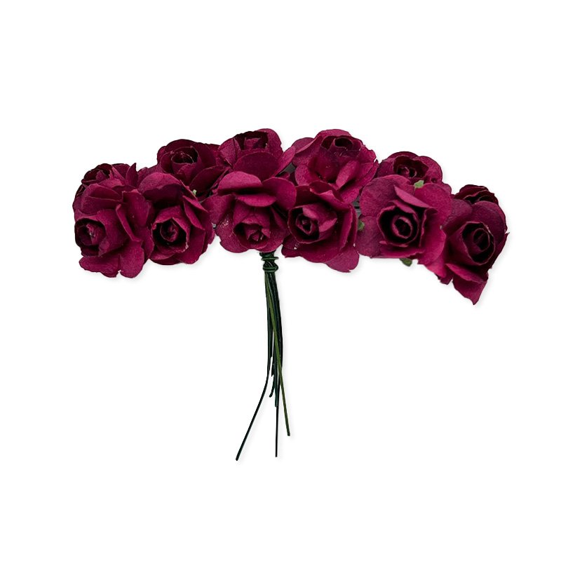 Flor Mini Rosa Marsala Ref AFL101144 | Papéis Especiais para Artes e  Decoração | TEX Papel