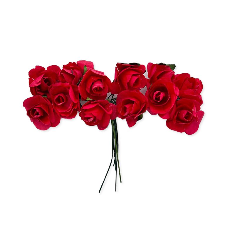 Flor Mini Rosa Vermelho Ref AFL014144 | Papéis Especiais para Artes e  Decoração | TEX Papel