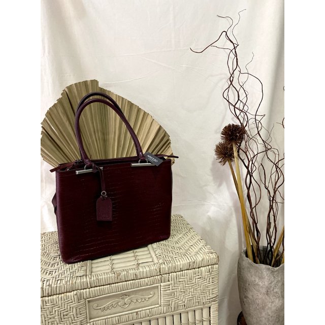 Bolsa Crocco Grande Bordô Arezzo NOVO | Brechó AMO Criança