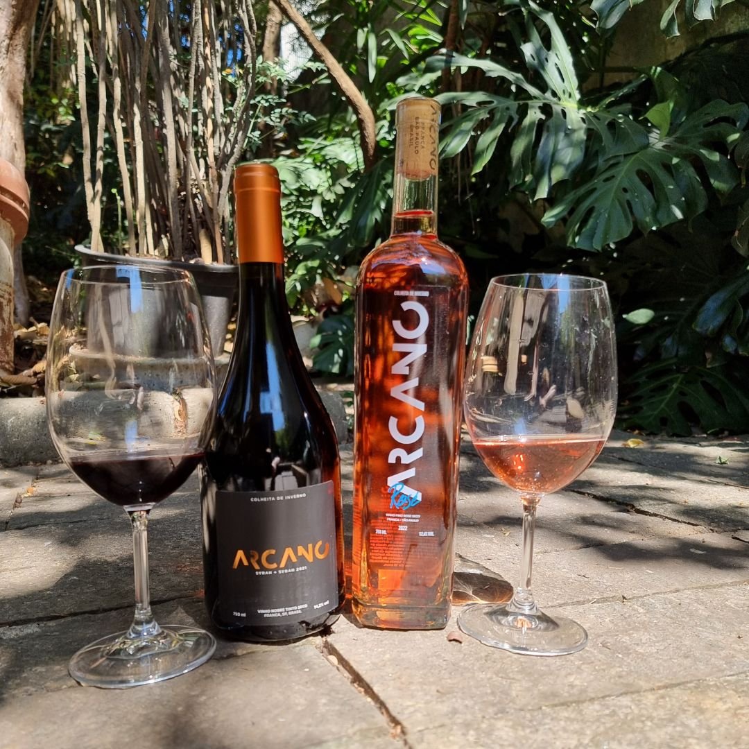 Kit Arcano Syrah Tinto e Rose Alta Mogiana Franca São Paulo | Vinhologue