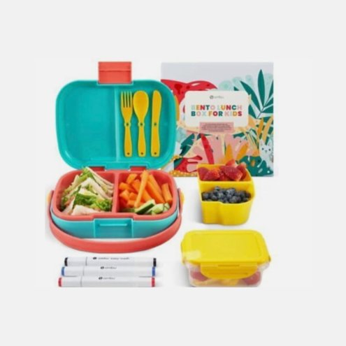 Ombu Bento Box, Bento Lunch Box for Kids - Lunch Box Kids, Bento Box for Kids Lunch Box, Kids Bento Lunch Box, Kids Bento Box, Toddler Lunch Box for