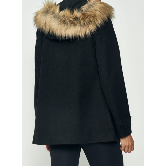 Casaco Colcci Feminino Com Capuz Comfort Lã Batida Bella Moda Jovem