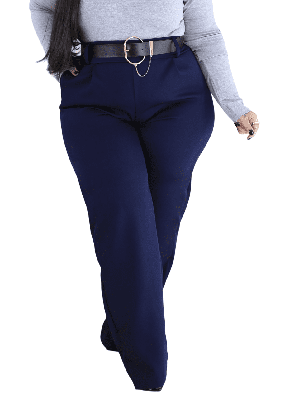 Azul Bic CalÃ§a Flare Bandagem Azul Marinho Calca Flare Azul Royal